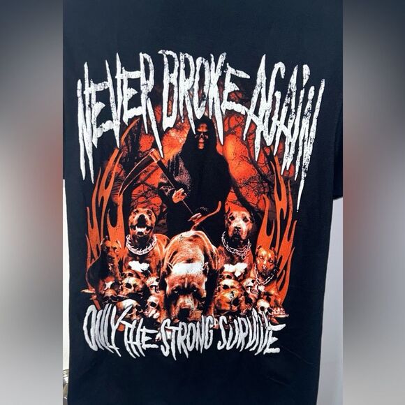 Youngboy NBA OFFICIAL Tee. 3D raised print. Sz medium. 100% cotton. Sold out! - Picture 2 of 3